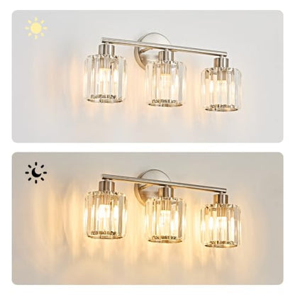 Modern Crystal Bathroom Light Fixtures