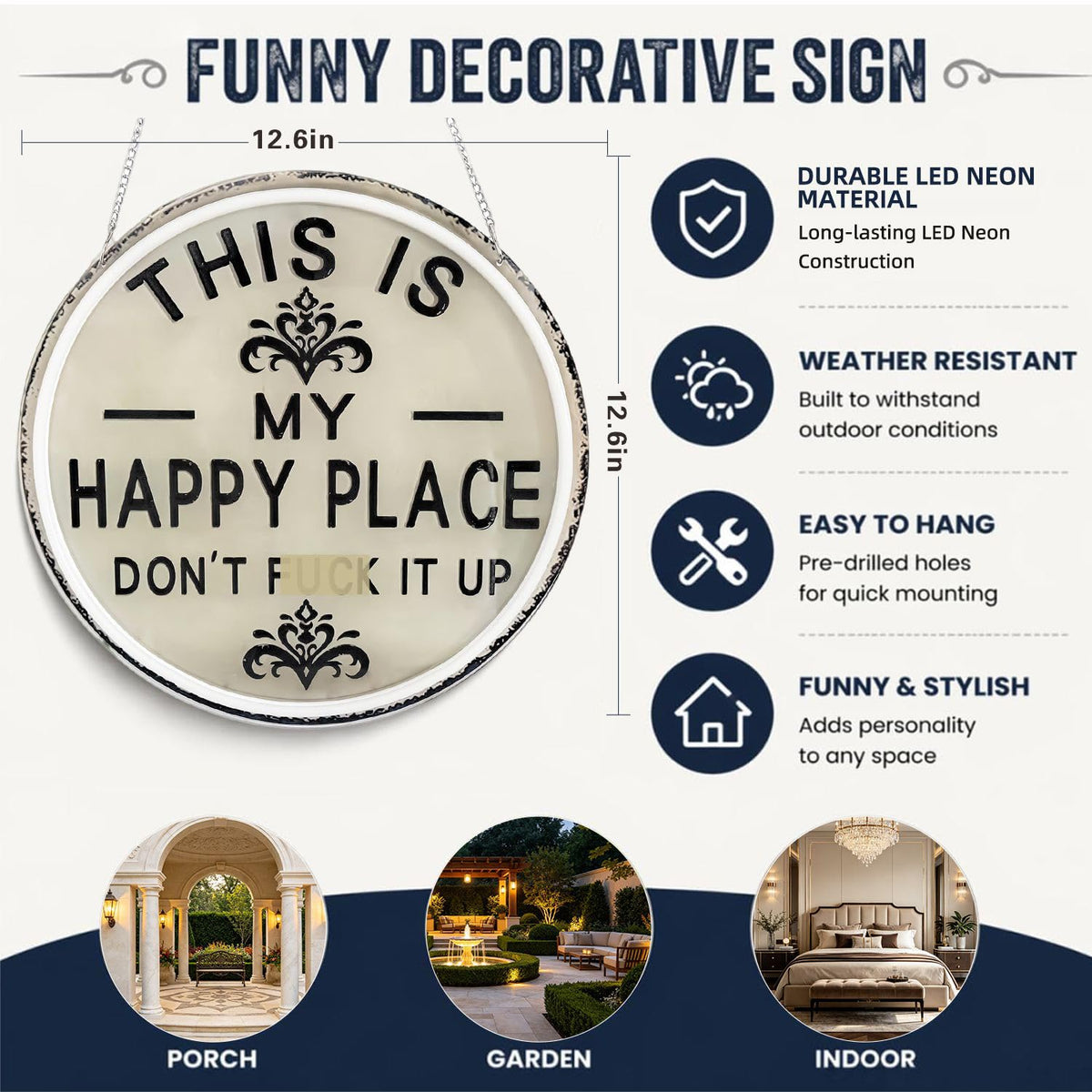 This Is My Happy Place Neon Sign (Place)