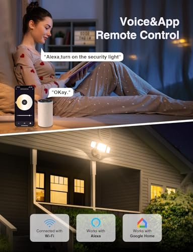 65W Smart Outdoor Security Lights with Motion Sensor