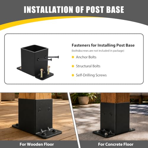 Post Base for Wood Post