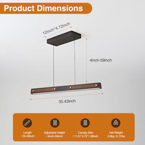 LED Linear Pendant Light