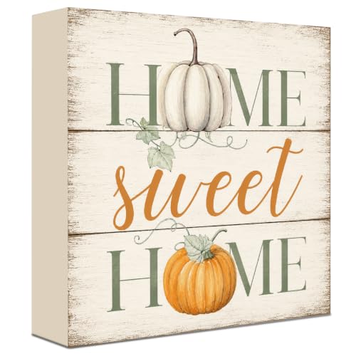 Fall Decorations for Home Wood Sign Fall Decor Shelf Decor