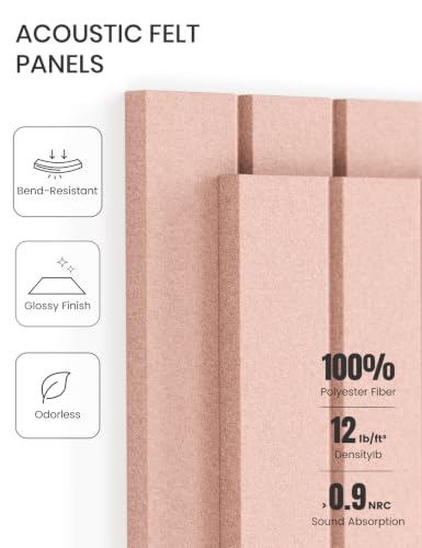 48" x 36" Large Felt Bulletin Board (Pink / Fine-stripe 12-pack)