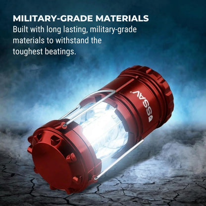 2 Pack Battery Powered LED Camping Lanterns (2 Pack Red)