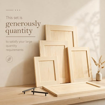 2 Pack Unfinished Pine Shaker Cabinet Doors