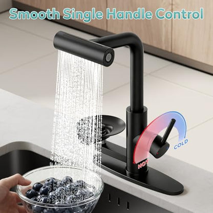 Kitchen Faucet with Glass Rinser