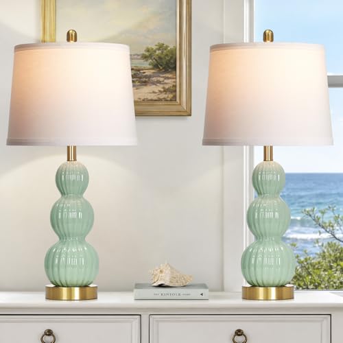 Ceramic Table Lamps Set of 2 for Living Room