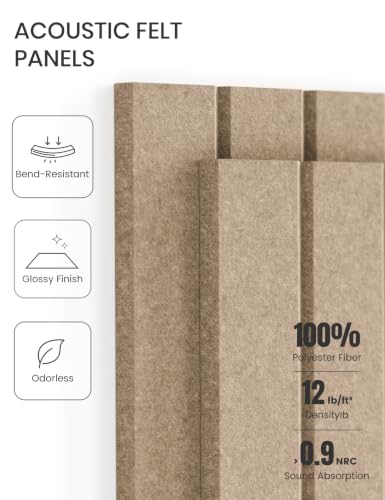 48" x 36" Large Felt Bulletin Board (Khaki / Fine-stripe 12-pack)