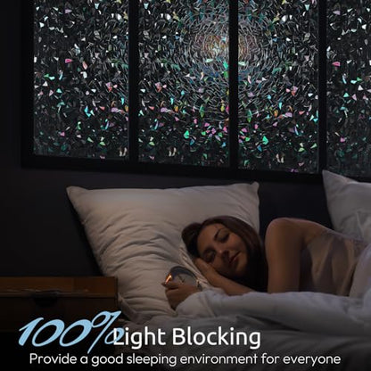 Rainbow Window Privacy Film (11.8" x 78.7" / Black)
