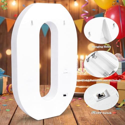 12.6 Inch Marquee Light Up Numbers 7 for Party Decorations (Number 7 / 12.6 in)