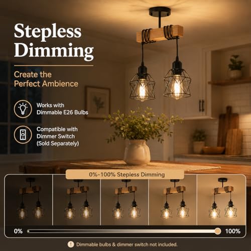 Farmhouse Semi Flush Mount Ceiling Light