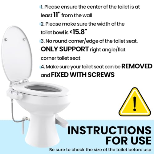 RV Bidet Toilet Seat Attachment Support for SEAFLO
