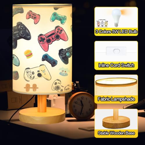 Video Game Table Lamp for Boys Room