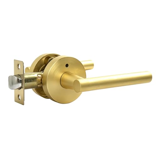 Privacy Door Handle with Lock (Matte Gold)