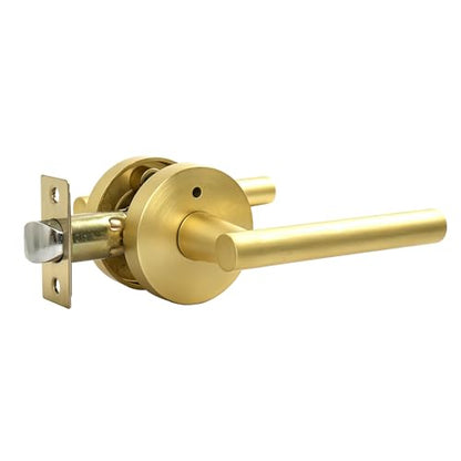 Privacy Door Handle with Lock (Matte Gold)