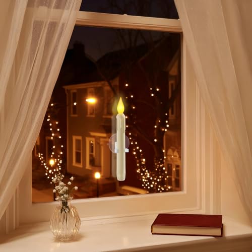 6 Pcs Sensor Dawn to Dusk Window Candles