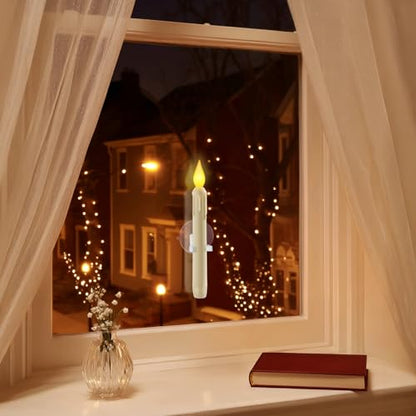 6 Pcs Sensor Dawn to Dusk Window Candles