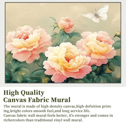 Poetic and Dreamlike Peony Flower Illustration Style self (SDY-28 / 177" x 114")