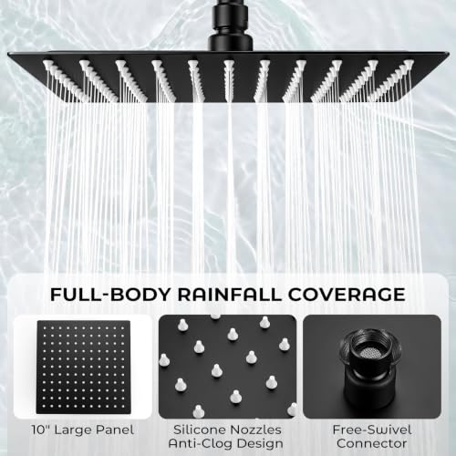 10 Inch Rainfall Shower Head with Handheld Combo
