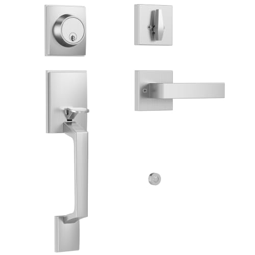 Front Door Lock Handle and Deadbolt Set