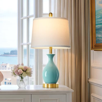 Ceramic Table Lamps Set of 2 for Living Room