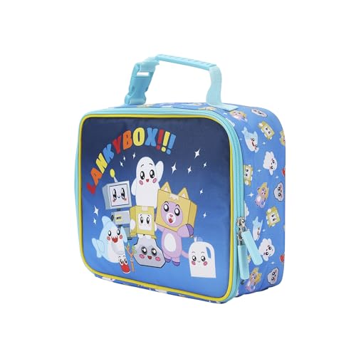 Lanky Box Favorite Characters Insulated Lunch Kit (Lanky Box Favorite Blue)