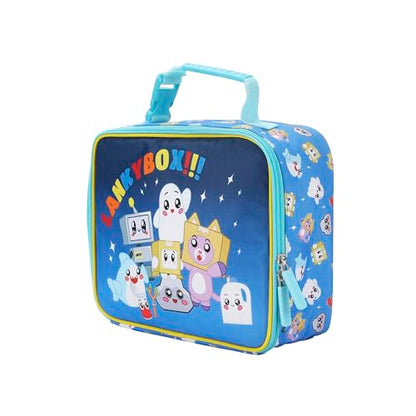 Lanky Box Favorite Characters Insulated Lunch Kit (Lanky Box Favorite Blue)