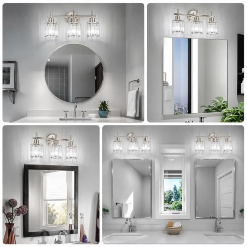 Crystal Bathroom Light Fixtures