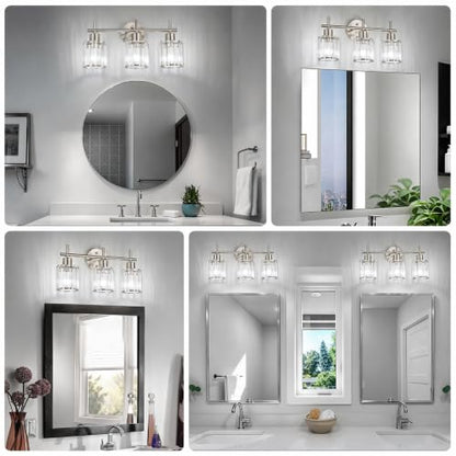 Crystal Bathroom Light Fixtures