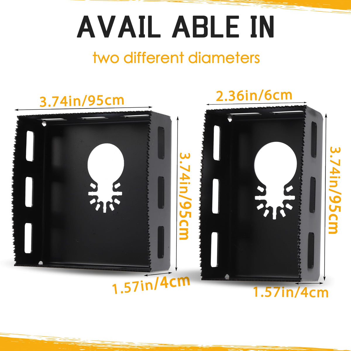 2Pcs Square Slot Cutter (Square)
