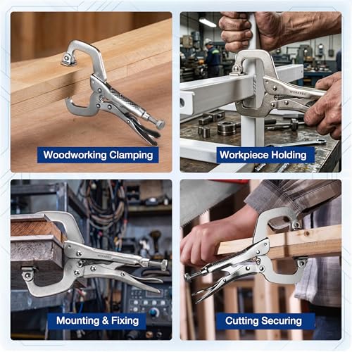 Locking C Clamp with Swivel Pads