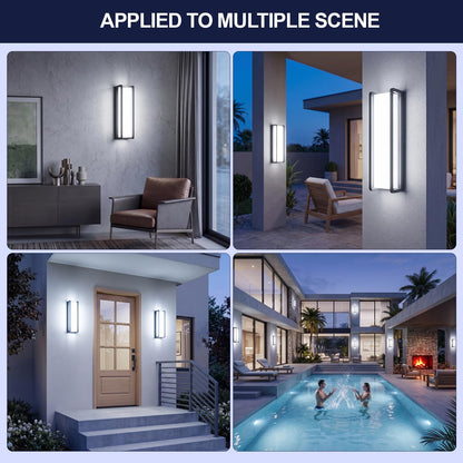 50W LED Outdoor Wall Light (1/50w/6000k/Black)