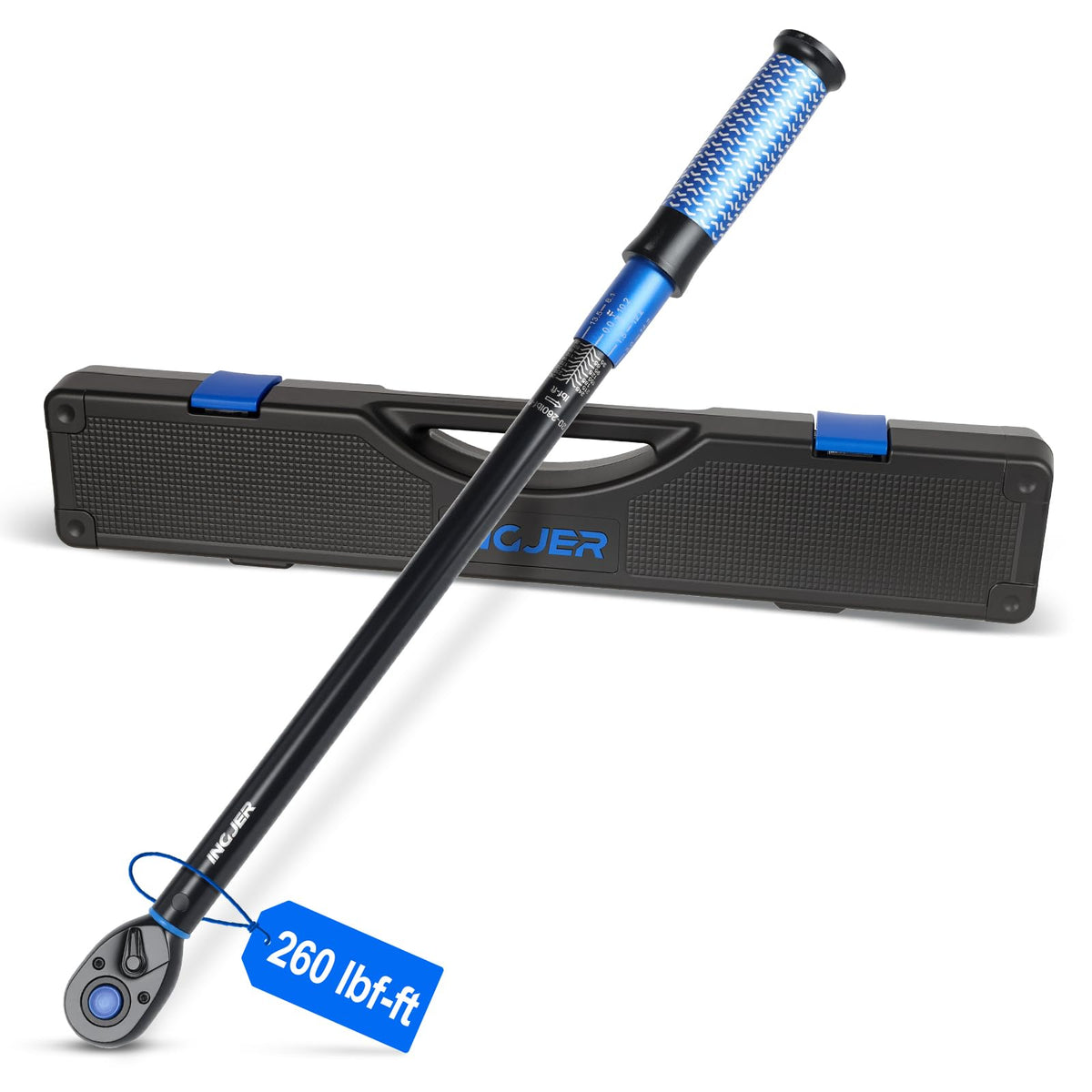 UPGRADE 1 2" Drive Click Torque Wrench (1/2inch 20-260Ft.lb)