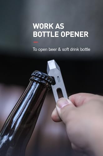 Titanium EDC Pry Bar with Bottle Opener