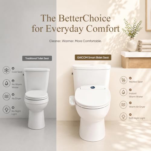Electric Bidet Toilet Seat Elongated