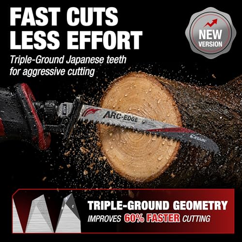 Arc Edge Reciprocating Saw Blades