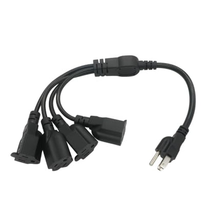 3 Prong Extension Cord Splitter 1 to 4