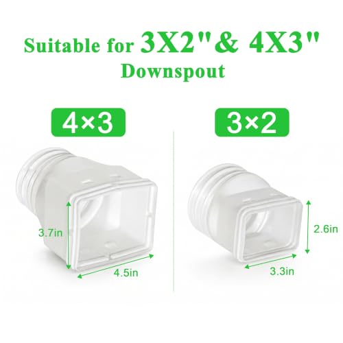 Expandable Rain Gutter Downspout Extension 16.5FT