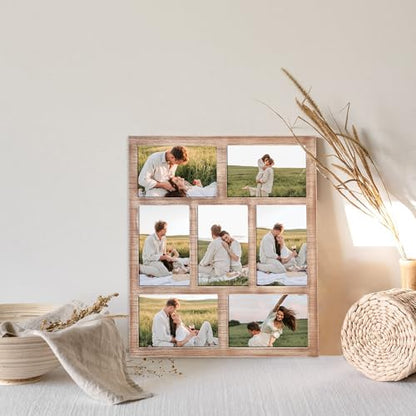 4x6 Picture Frame Collage for Wall Decor (Rustic Brown / 13x15in (1Pack))