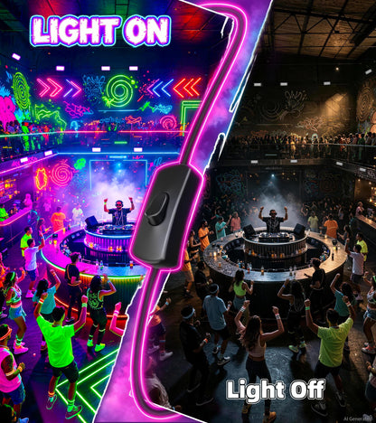 50W 8 Pack Black Light