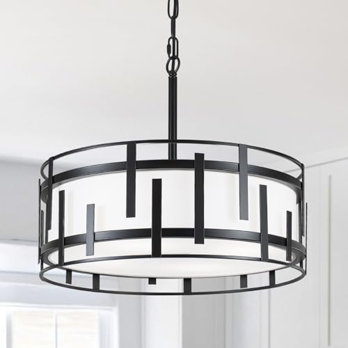 17.7" Drum Chandelier for Dining Room