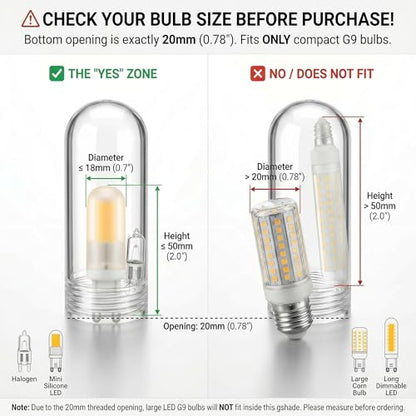 G9 Glass Bulb Cover