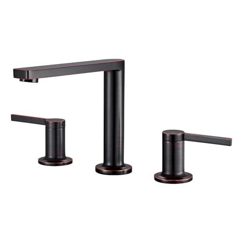 8 Inch Faucets for Bathroom Sink 3 Holes (Oil Rubbed Bronze / 1.2 GPM)