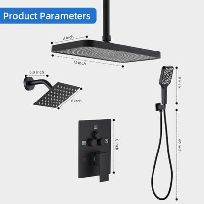Shower Faucet Set With Handheld Shower Head
