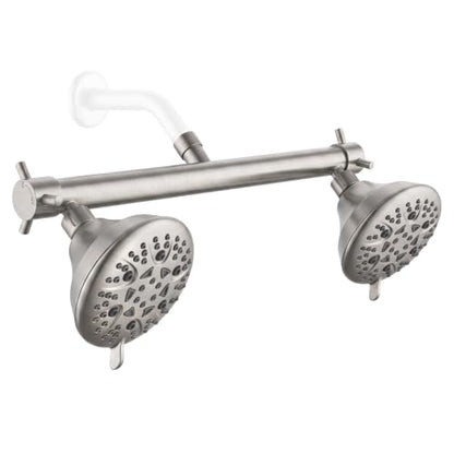 16" Wide Dual Shower Head for Two People