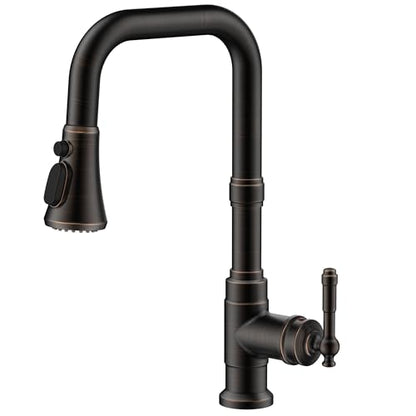 Vintage Kitchen Sink Faucet with Pull Down Sprayer