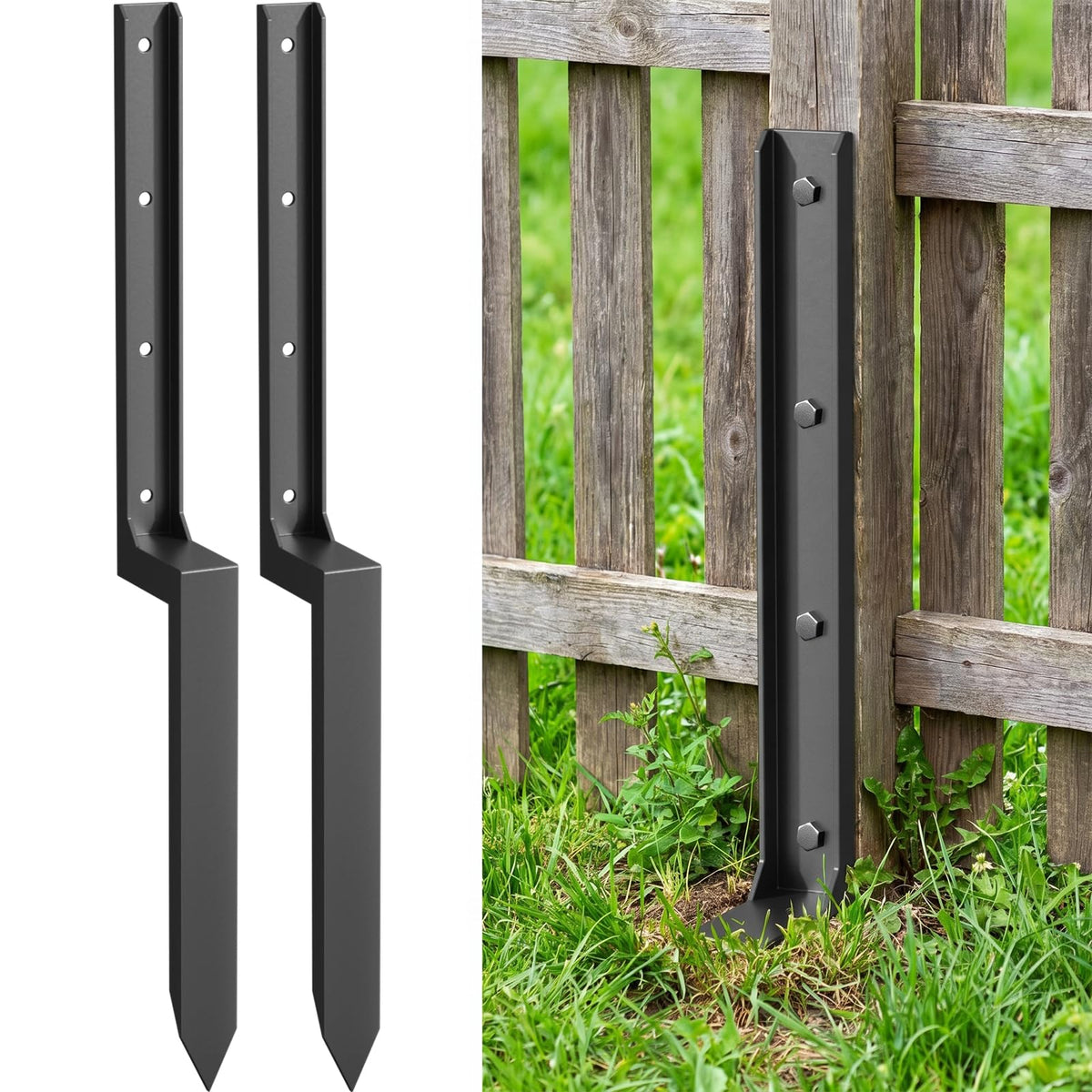 2 Pack Fence Post Repair Kit