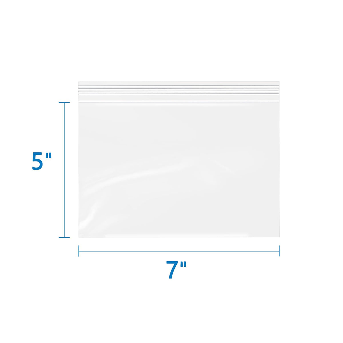 7" x 5" 200 Pack 2 Mil Resealable Zip Bags (7" x 5" 200 Pack)