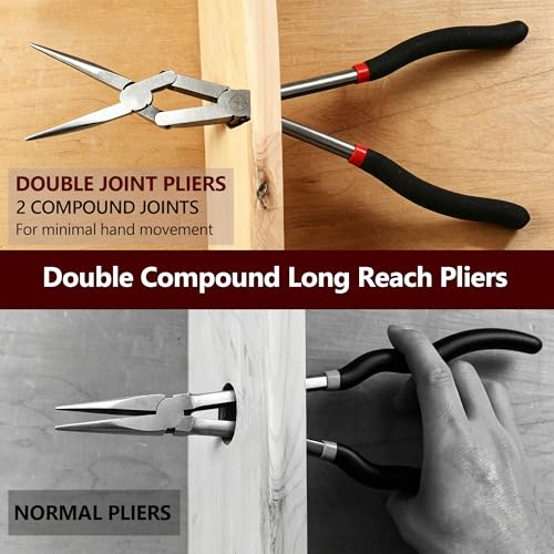 13 Inch Double Jointed Long Needle Nose Pliers