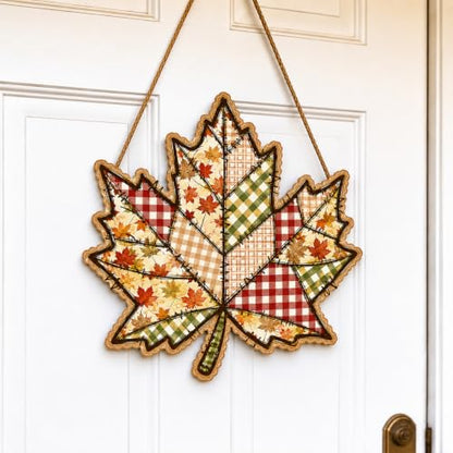 Fall Door Decor Wooden Welcome Sign